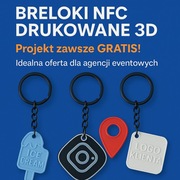 Brelok NFC z personalizacją – logo, social media, kontakt – Twój projekt!