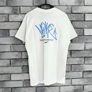 Koszulka t-shirt Nike air Swoosh central haft logo tee biała nocta drake