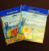 2 zastawy: kredki akwarelowe Staedtler "Noris Aquarell", 24 kolory