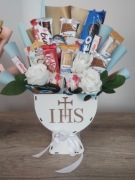 Kielich komunijny ze słodyczami box prezent na komunię 