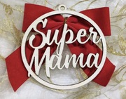 Zawieszka/bombka na choinkę 9cm. Personalizacja.Sklejka 3mm. Grawer.  