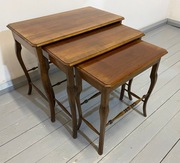 KOMPLET STOLIKÓW TROJAKI  SECESJA BDB TRANSPORT CAŁA POLSKA