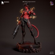 Figurka druk 3D żywica 12K " Karlach - Baldur's Gate 3 - F958 " - 120 mm