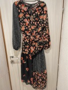 Sukienka zjawiskowa maxi długa asymetryczna kwiaty by o la la S/M