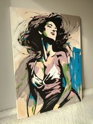 Obraz na płótnie akrylowy ręcznie malowany 60x80 cm