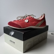 Koralowe skórzane buty damskie półbuty GEOX Respira D VEGA A D3209A 24cm 36