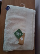 Nowy ręcznik kąpielowy tex biały ecru 70x140 100% bawełna