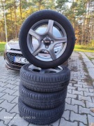 Felgi aluminiowe z oponami i czujnikami ciśnienia 