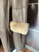 Brązowy kożuch, stan idealny rozmiar 38 