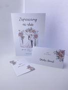 Kolekcja zaproszeń ślubnych z dodatkami