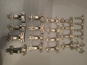 20 zawiasów kuchennych meblowych zestaw