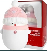 Elektryczny ogrzewacz do rąk Bałwanek Pink + PowerBank 6000mAh 259