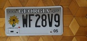 Georgia tablica rejestracyjna usa oryginal