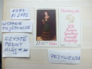 znaczki Fi 2772 przywieszka Polska 1984r. KONGRES czyste ** MALARSTWO
