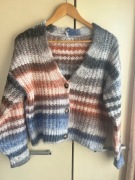 XS 34 36 S Stradivarius sweter w paski kardigan oversize