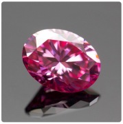 Diament Moissanit Różowy ! Owal 5x7mm - 1CT VVS1-D