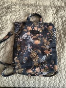 Niebieska PROPS props  kwiaty 2w1 A4 torba na ramię do ręki plecak