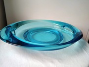 Turkusowa patera 25cm.