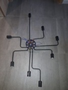 Lampa sufit sciana loft czarna