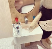 Zestaw do mycia zębów dla myszek maileg barbie sylvanian miniaturka zabawka