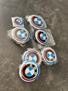 Kpl dekielków i emblematów BMW 50th Anniversary koła,maska,klapa,kierownica