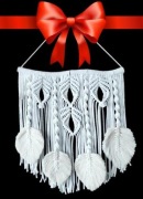 Duża makrama Boho Łapacz Snów Ozdoba 45x50cm