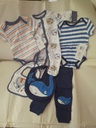 Body spodenki śliniaki zestaw 6 szt rozm 62