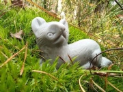 Ręcznie robiona świeczka Łasiczka