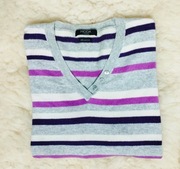 Sweter kaszmirowy damski George Moda wykonany w 100% z kaszmiru r. Eur 52.