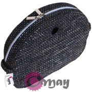 Organizer Obag MOON LIGHT granatowy – struktura pleciona 2 kieszenie | OMAY