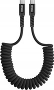 YENKEE YCU 501 BK Skręcany kabel USB C/C do synchronizacji i ładowania