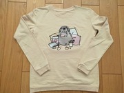 bluza kot kotek motyw PUSHEEN morelowa 158/ 164