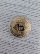 Kolekcjonerska złota moneta Bitcoin 