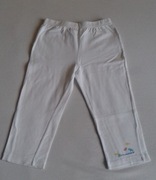 Letnie białe geterki dla dziewczynki -rozm.110/116