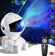 Projektor Gwiazd Galaxy Lampka Nocna Astronauta, Kosmiczny Projektor LED