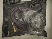 AIAIAI kabel spiralny fioletowy + prosty z mic
