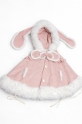 Różowa narzutka peleryna damska lolita  rozmiar uniwersalny 