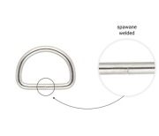 Półkole metalowe 30/20/4 mm nikiel spawane 10 sztuk
