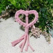 Pleciona zawieszka, breloczek SERCE