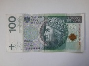 Banknot 100zl Radar 2cyfrowy ES 8988898