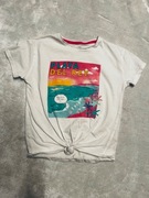T shirt modny biały koszulka supeł 134 9 l lato