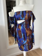 Sukienka Hiszpanka PrettyLittleThing MINI długi rękaw wycięcia XL 42