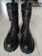 Nowe buty trapery botki damskie Medicine 40 czarne