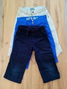 Zestaw 3 par krótkich spodenek chłopięcych | Rozmiar 110 | Bawełna