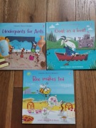 3 książki phonics readers usborne