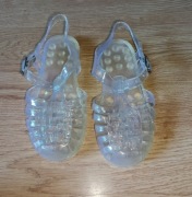 Gumowe transparentne sandały meliski sandałkip rzezroczyste letnie sandały