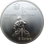 Kanada 5 dolarów 1975 Montreal 24,3g Ag 925