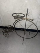 Metalowy kwietnik rower na rośliny, stojak na kwiaty