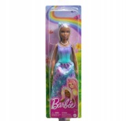 LALKA BARBIE KSIĘŻNICZKA długimi włosami o fioletowych pasemkach HRR10