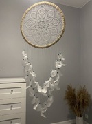 Łapacz snów ręcznie wykonany piórka boho